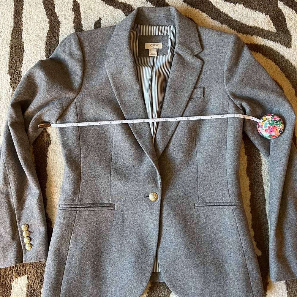 J Crew Blazer Gray 4 - Picture 4 of 7